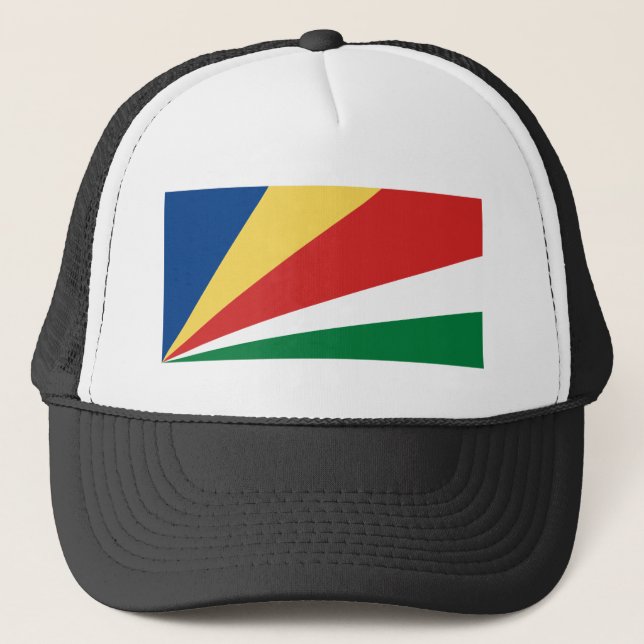 Seychelles Flag Trucker Hat (Front)