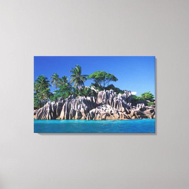 Seychelles. Ilot St. Pierre (near Praslin Canvas Print (Front)