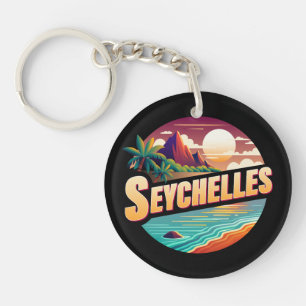 Seychelles Islands Indian Ocean Keychain