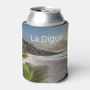 Seychelles La Digue Sunset Beach Holiday Souvenir Can Cooler