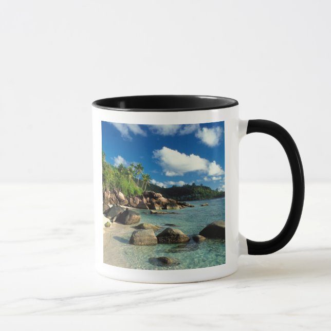 Seychelles, Mahe Island, Anse Royale Beach. 3 Mug (Right)