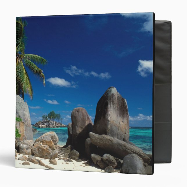Seychelles, Mahe Island, Anse Royale Beach. Binder (Front/Inside)