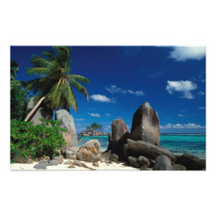 Seychelles, Mahe Island, Anse Royale Beach. Photo Print