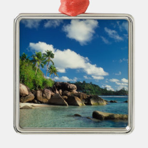 Seychelles, Mahe Island, Lazare Bay Metal Ornament