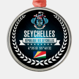 Seychelles Metal Ornament