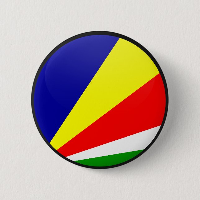 Seychelles quality Flag Circle 2 Inch Round Button (Front)