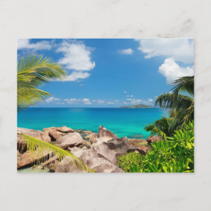 Seychelles. Stone's coastline Postcard