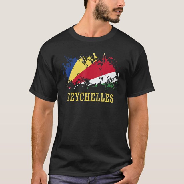 Seychellian enthusiasts for Sesel and Seychelles T-Shirt (Front)