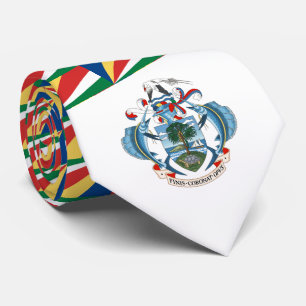 Seychellois Flag & Coat of Arms, Seychelles Tie