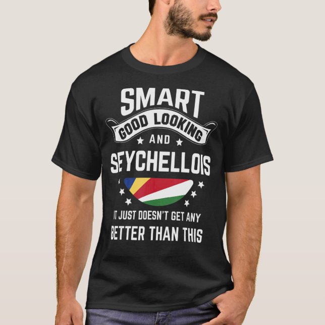 Seychellois Flag Native Pride  Seychelles Roots T-Shirt (Front)