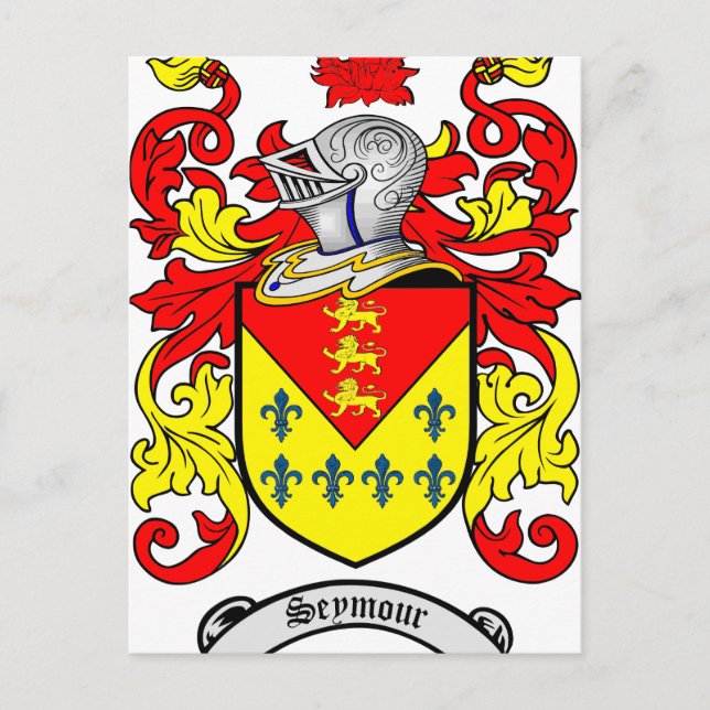seymour coat of arms postcard (Front)