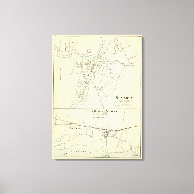 Seymour, E River, Madison Canvas Print (Front)