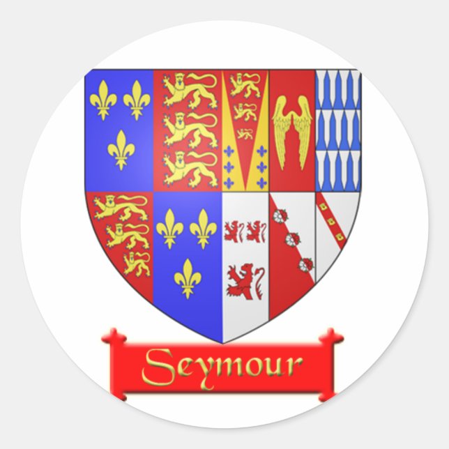 Seymour Heraldic Sticker (Front)
