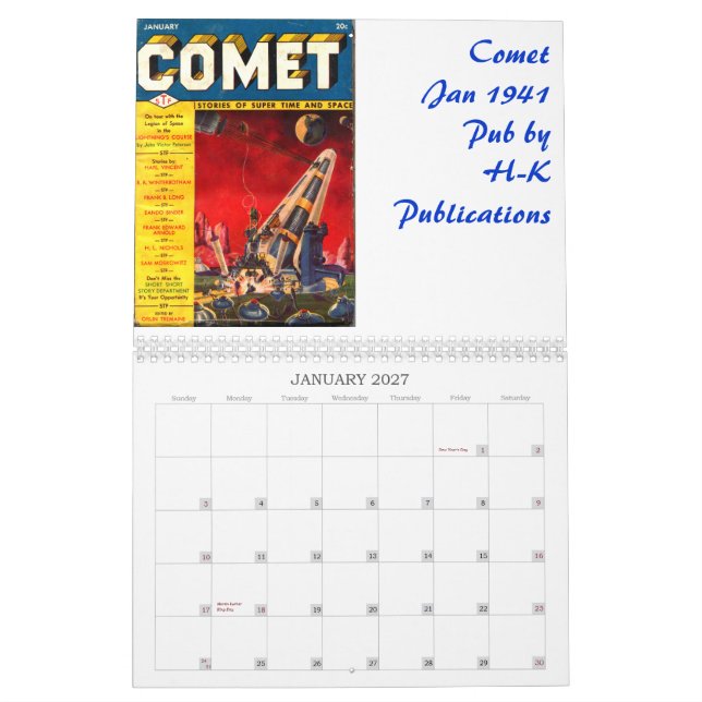 SF 2012 Calendar (Jan 2027)