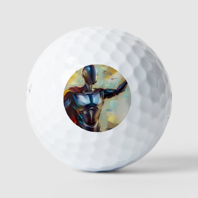 SF - Artificial Intelligence Hero (4) Golf Balls (Front)