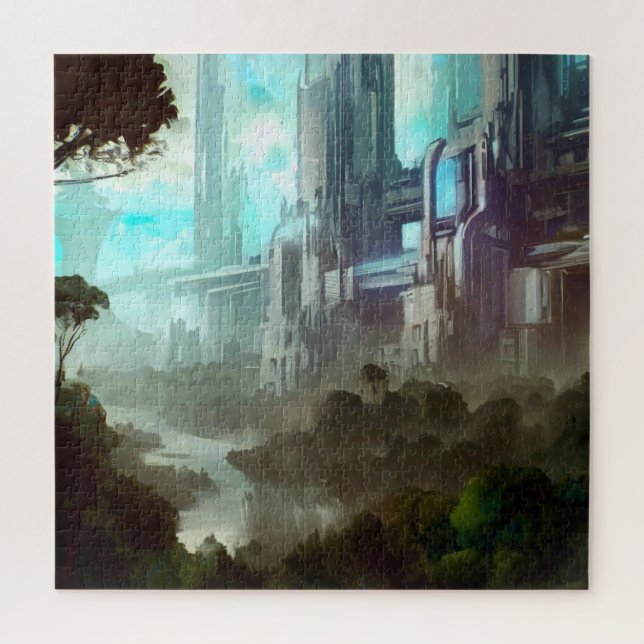 SF City Forest Planet (4) Jigsaw Puzzle (Vertical)