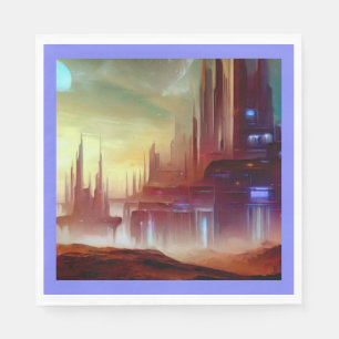 SF City On a Strange Planet 1 Napkin