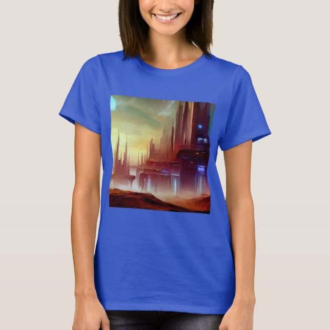 SF City On a Strange Planet 1 T-Shirt (Front)