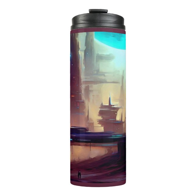 SF City On a Strange Planet 3 Thermal Tumbler (Front)
