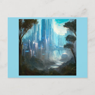 SF - City On Forest Planet 2 Postcard