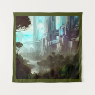 SF - City On Forest Planet 4 Tapestry
