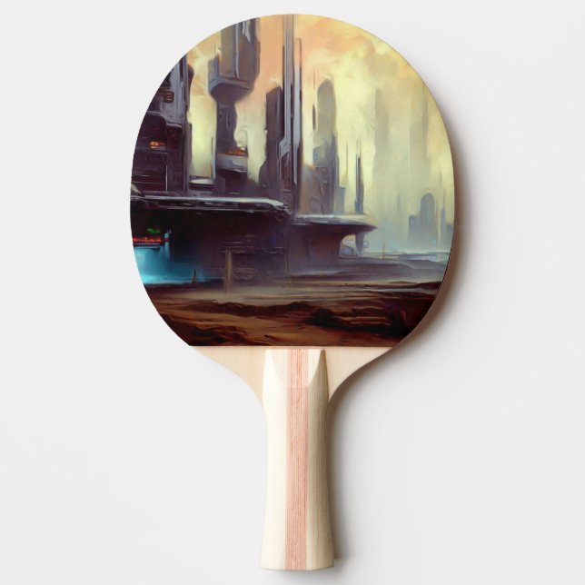 SF City Strange Planet (2) Ping Pong Paddle (Front)