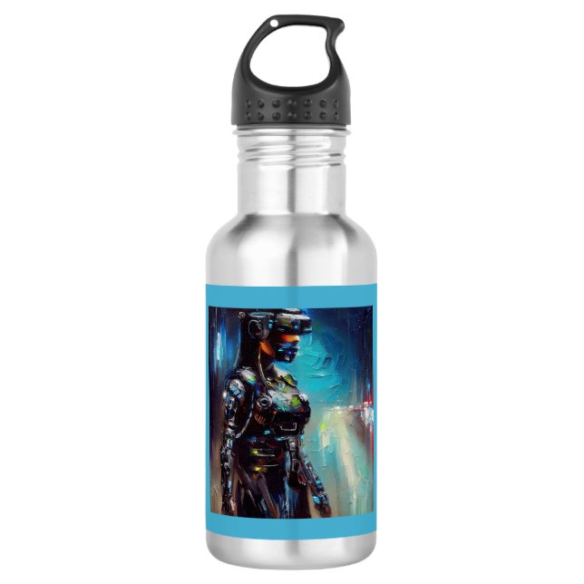 SF - Cyberpunk Hero 2 532 Ml Water Bottle (Front)