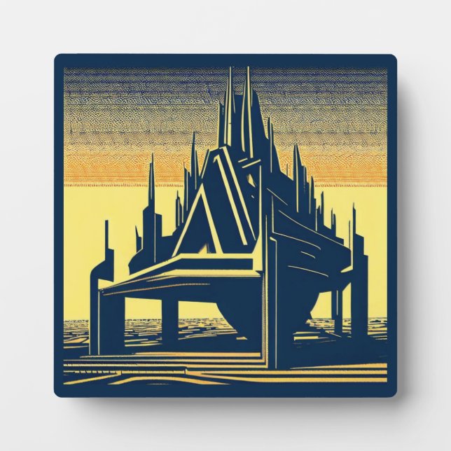 SF Futuristic Church 2 Plaque (Front)