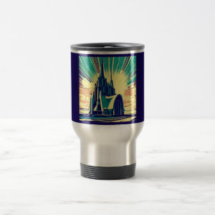 SF Futuristic Church 3 Travel Mug