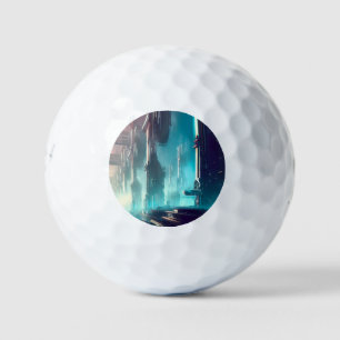 SF Futuristic City (1) Golf Balls