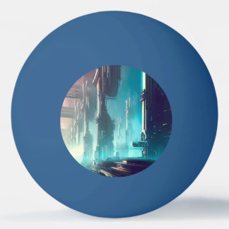 SF Futuristic City (1) Ping Pong Ball