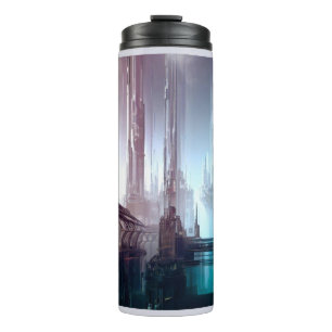 SF Futuristic City 2 Thermal Tumbler