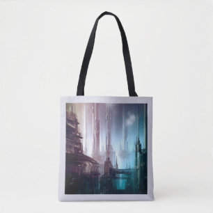 SF Futuristic City 2 Tote Bag