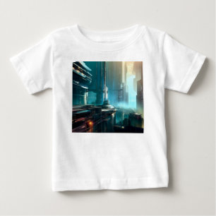 SF Futuristic City 3 Baby T-Shirt