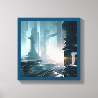 SF Futuristic City 4 Canvas Print