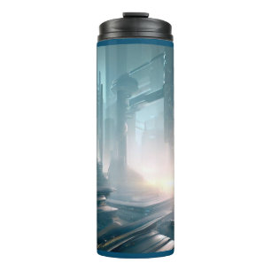 SF Futuristic City 4 Thermal Tumbler