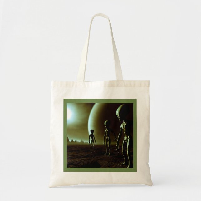 SF Grey Aliens 1 Tote Bag (Front)