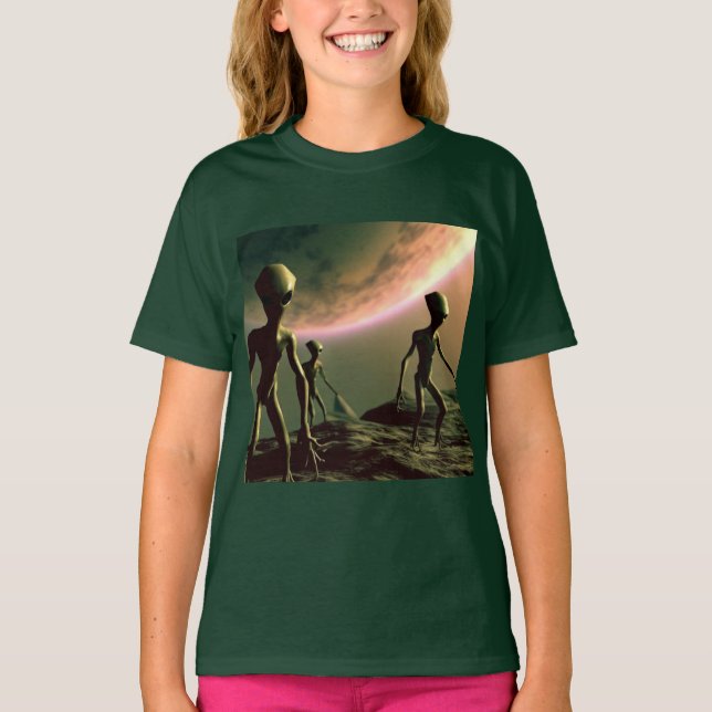SF Grey Aliens 2 T-Shirt (Front)