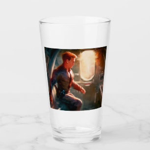 SF Hero Aboard Spaceship 1 Glass