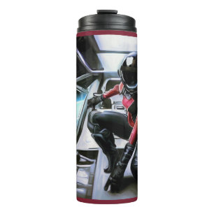 SF Hero Aboard Spaceship 2 Thermal Tumbler