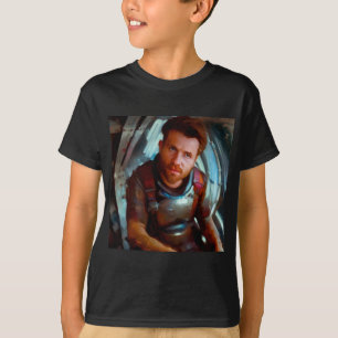 SF Hero Aboard Spaceship 4 T-Shirt