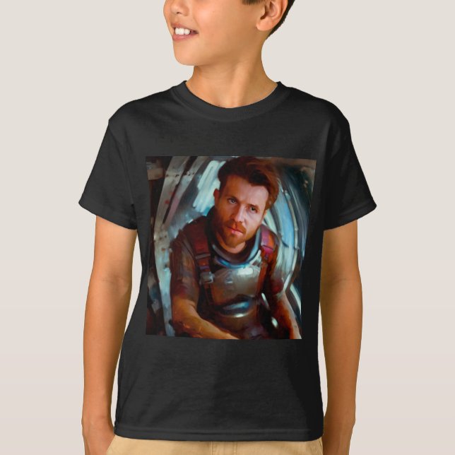 SF Hero Aboard Spaceship 4 T-Shirt (Front)