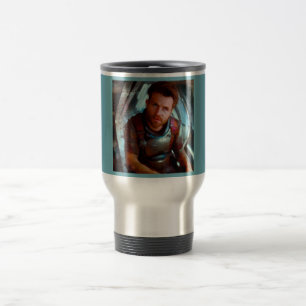 SF Hero Aboard Spaceship 4 Travel Mug