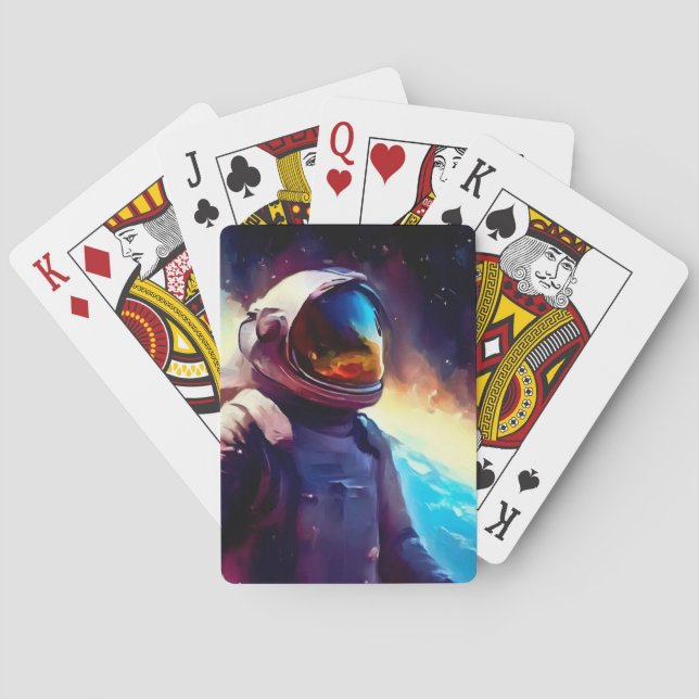 SF Hero Space (1) Playing Cards (Back)