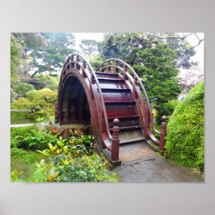 SF Japanese Tea Garden Drum Bridge #3 Poster