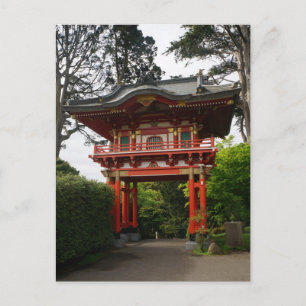SF Japanese Tea Garden Temple Gate #2 Postcard