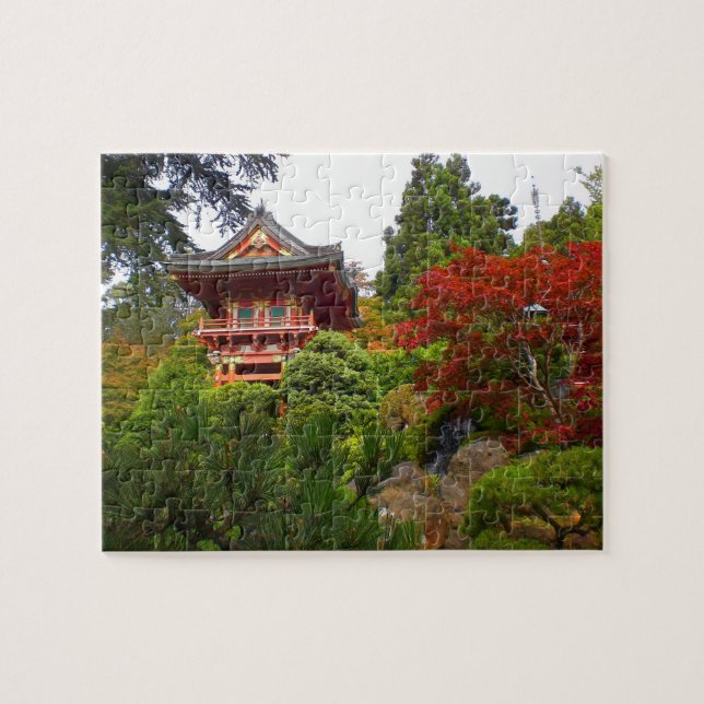 SF Japanese Tea Garden Temple Gate#3 Jigsaw Puzzle (Horizontal)