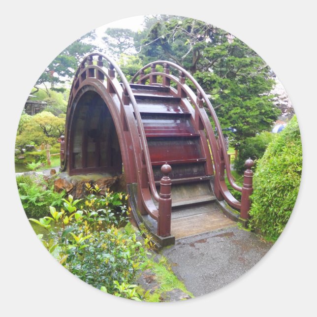 SF Jardin de thé pont tambour #3 Stickers (Devant)