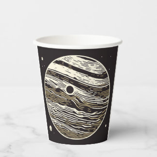 SF Jupiter Woodcut 1 Paper Cups