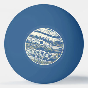 SF Jupiter Woodcut 1 Ping Pong Ball